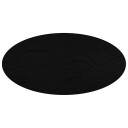  Bordplate mørkebrun 80x40x4 cm oval heltre eik