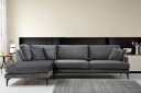 Ostberg Hjørnesofa med Divan Venstre   Svart