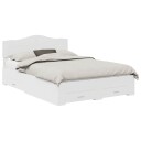  Sengestamme med hodegjerde Hvit 140 x 190 cm Konstruert tre