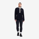 Revolutionrace Woodland Half zip Fleece Dame Black 3XL Dame Overdeler Fleece & midlayers