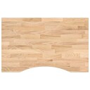  Bordplate rektangulær 80x50x2,5 cm ubehandlet heltre eik
