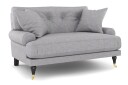 Andrew Loveseat   Lysegrå/Messing