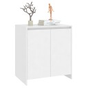 vidaXL Skjenk hvit 70x41x75 cm konstruert tre