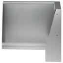 vidaXL Støttemur 50 x 50 x 40 cm Galvanisert stål Sølv