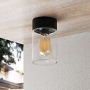Arcchio Liljana utendørs taklampe, IP65, svart