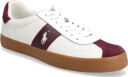 Polo Ralph Lauren Court Vulc Leather-Suede Sneaker - White - 43