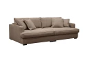 Rossita Lyx 3 seters ekstra dyp sofa i stoff   Mørkebrun