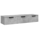 vidaXL Veggskap betonggr? 102x30x20 cm konstruert tre