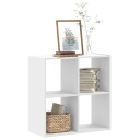  Bokhylle hvit 68,5x32x68,5 cm konstruert tre