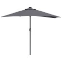 vidaXL Hageparasol Antrasitt 294 x 150 x 224 cm stoff