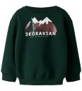 Name It Collegegenser   NMMONICKEL   Furulund   Name It   1½ år (86)   Collegegenser Armygrønn Grønn