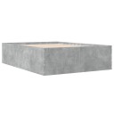  Sengeramme betonggrå 135x190 cm konstruert tre 8721102615856