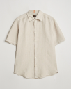 Boss ORANGE Rash Linen Short Sleeve Shirt Light Beige