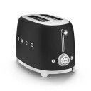 Smeg 50's Style Brødrister 2 skiver Matt Svart TSF01BLMEU