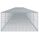 Gabionkurv med deksel 1200x100x50 cm galvanisert jern