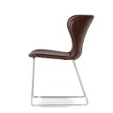 Torkelson Wing stol brun Brun Borstad metall underrede