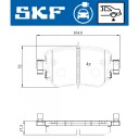 Bremseklosser sett SKF VKBP 95008 EV