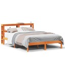  Sengeramme med hodegavl voksbrun 160x200 cm heltre furu 3305742
