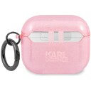 Karl Lagerfeld Beskyttelsesetui Kla3uchgp Glitter Choupette Til Airpods 3 Rosa