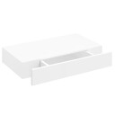 vidaXL Vegghyller med skuff 2 stk hvit 48 cm