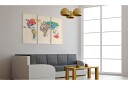Bilde Italienske Navn På Land Triptyk 120x80 Artgeist sp. z o. o.