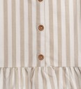 Hanevild Striped Frilled Top   Beige   98/104