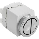 PNEUMATISK TRYKKNAPP DOBBELSPYLING WC 20 KROM