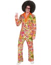 60"s Blomstrete Hippie Kostymedress til Herre X Large