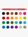 Carioca Carioca Duo Fiber Pencils 24 Pack 950131 Multi/patterned ONE SIZE