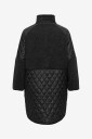 Only Carmakoma   Kåpe Carohio Quilt Mix Fleece Coat Otw   Svart