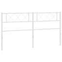  Sengegavl i metall hvit 180 cm 8721012191419