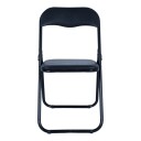 Sammenleggbar stol HOME4YOU Caterina svart/PVC - Svart