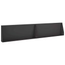 vidaXL Støttemur 2 stk. 100 x 12 x 30 cm Stål Svart