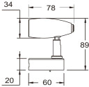 1852 Rana LED lampe m/bryter og USB