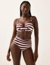 Lindex Swim Bra Liljatshirt Twist   White   85 E