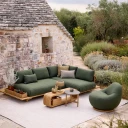Cane line Gem lenestol m/teak dreie Dark green Rise