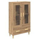  Høyskap med skuff Artisan Eik 70 x 31 x 115 cm Konstruert tre