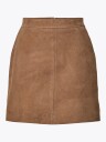 Y.A.S Salera High Waist Suede Skirt Brun 34