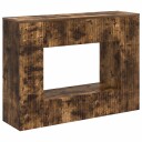 vidaXL Konsollbord Stripete Røkt Eik 101 x 29 x 74 cm Konstruert tre