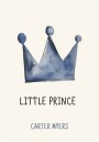 Minimalist Blue Crown Wall Art for Children Plakat / 50x70