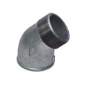Galvanisert vinkel med muffe/nippel 3/4" - 45 grader