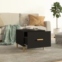 vidaXL Salongbord svart 50x50x40 cm konstruert tre