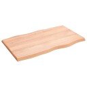  Bordplate lysebrun 100x60x(2-4)cm behandlet heltre naturlig 363954