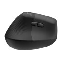 Logitech Lift Venstrehendt Ergonomisk Mus - Optisk - Trådløs - Grå - 6 Knapper