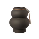 Vase Kurvete Mørkegrå 14 cm