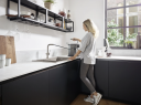 Hansgrohe Talis M54 Kjøkkenbatteri Uttrekkbar tut 1jet Børstet Sort Krom