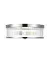 Geneva Flush Mount Nickel