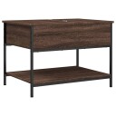  Salongbord brun eik 70x50x50 cm konstruert tre og metall 8721012478848