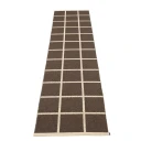 Pappelina Vevd Teppe Criss Dark Brown 70x300 cm