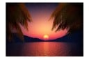 Fototapet Romantic Evening On The Beach 400x280 - Artgeist sp. z o. o.